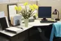 work station in an office