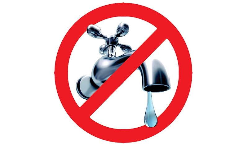 Water outage graphic