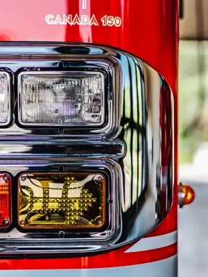 Front of Pumper Truck