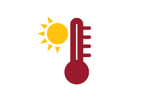 Extreme heat thermometre